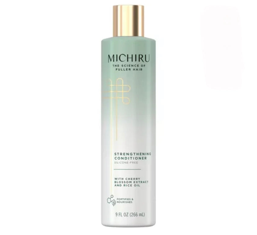 michiru strengthening conditioner with cherry blossom extract and rice oil 9 fl oz