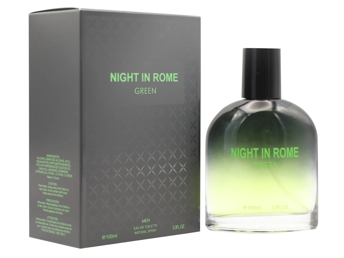 Men Cologne Night in Rome Green  3.3 Fl oz