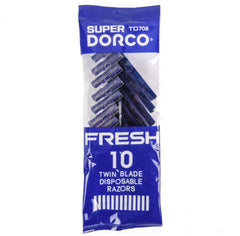 DORCO Disposable Twin Blade Men Razor 10ct - Blue