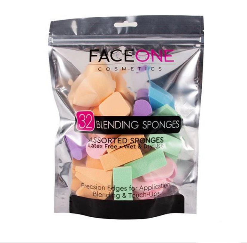 Faceone 32pcs Asst Beauty Blender Set