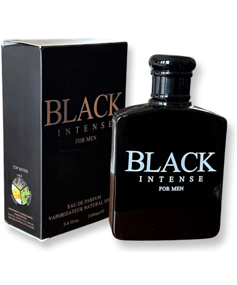 Men Cologne Black Intense 3.4oz