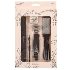 Celavi Pedicure 5pc Set - Black