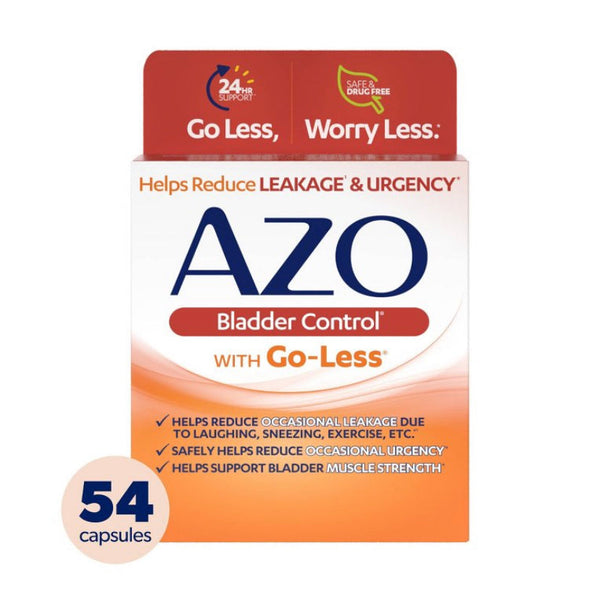 azo bladder control with go less helps reduce occasional urgency - 54ct
