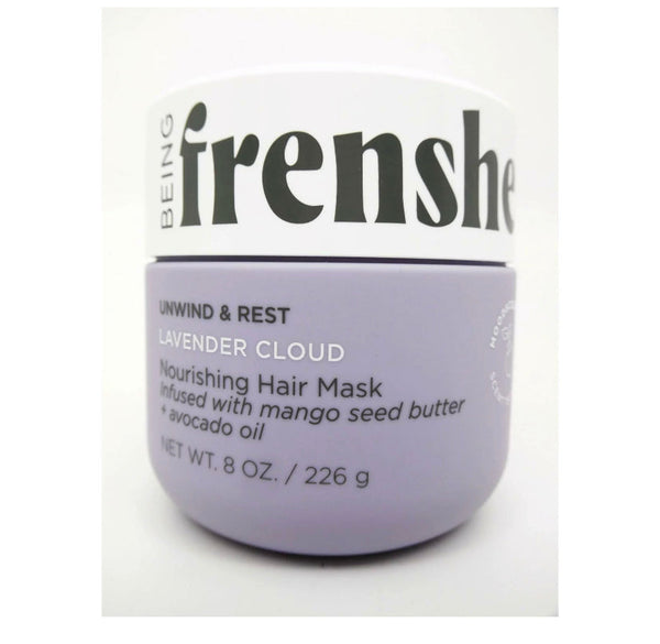being frenshe unwind & rest nourishing hair mask lavender cloud 8oz