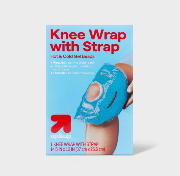14"x10.25" Hot + Cold Gel Bead Knee Wrap with Strap - Up&up