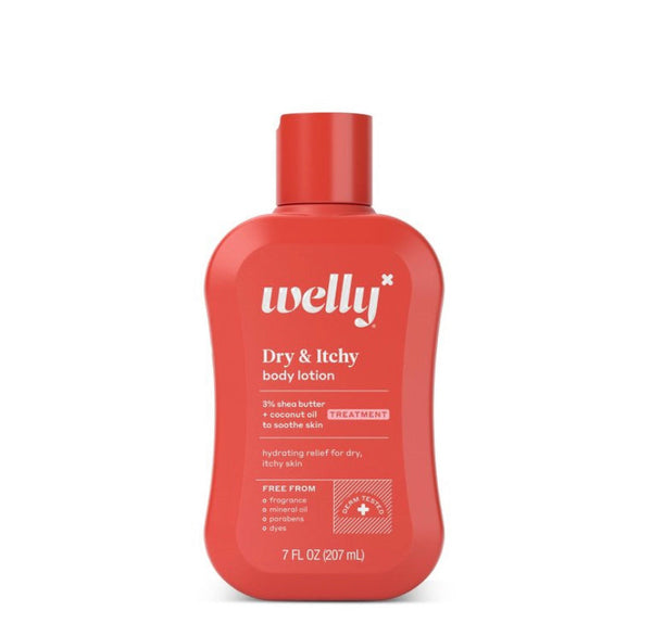welly dry & itchy body lotion unscented 7 fl oz