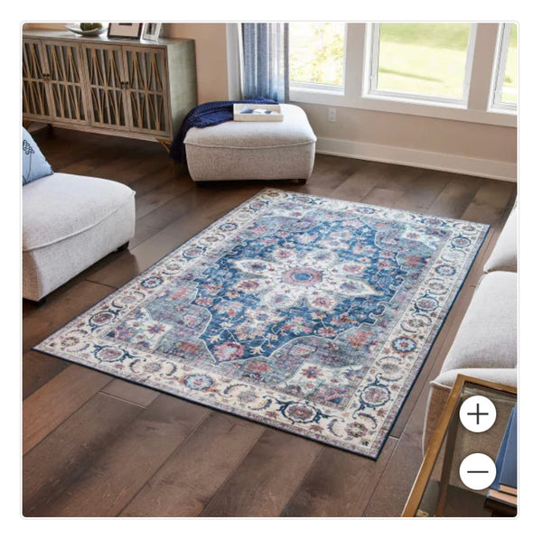 5'3" x 7' Wyatt & Ash Washable Area Rug, Aliyah