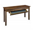 Casual Home Kennedy Console Table with Concealed Drawer, Concealment Furniture - Warm Brown