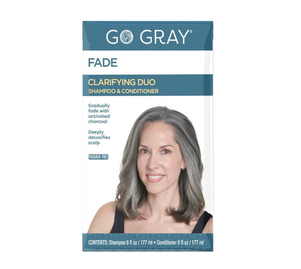go gray clariying charcoal daily shampoo & conditioner full size set