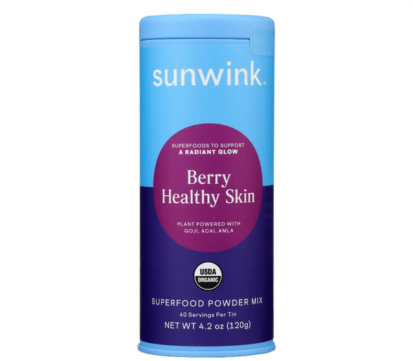 sunwick organic berry healthy skin superfood mix 4.2oz