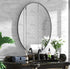 Decorative Oval Mirror 24" x 36" - Black