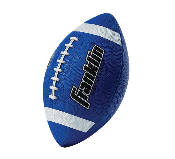 Franklin Sports Junior Rubber Football - Grip-Rite 100 - 10" x 6" - Blue