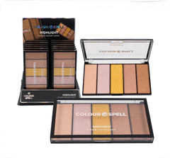 Colour Spell MakeUp Highlight Pallette 5 Colors