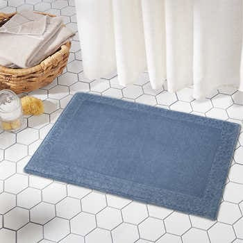 24" x 36" Memory Foam Bath Mat - Blue