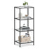 VASAGLE Bookcase 4-Tier Bookshelf Slim Shelving Unit