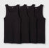 Goodfellow & Co Scoopneck Lightweight Men's 4pk Ribbed Tank Top Black - Large