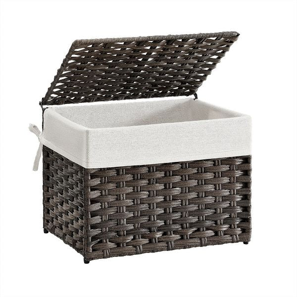 SONGMICS Storage Basket with Lid 9.2 Gallon