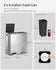 SONGMICS 2 x 8 Gallon Garbage Trash Can 2 Compartments Foot Pedal Soft Close Lid - Silver Black