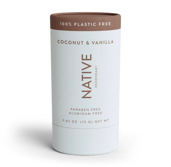 native plastic ree deodorant coconut & vanilla aluminum 2.6oz