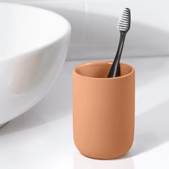 Real Simple Soft Touch Matte Ceramic Toothbrush Holder
