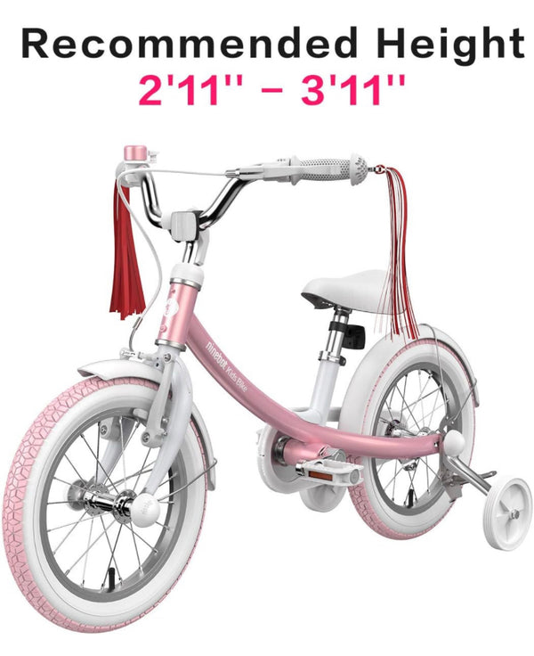 Segway Ninebot 14" Kid’s Girls Bike with Training Wheels - Pink