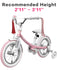 Segway Ninebot 14" Kid’s Girls Bike with Training Wheels - Pink