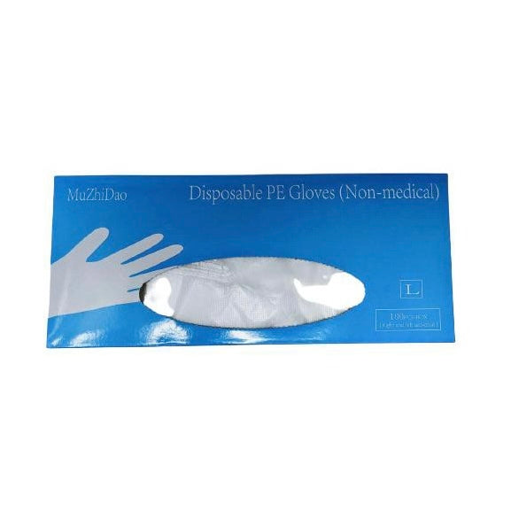 Disposable PE Gloves ( Non-medical) 100 pc - Size L