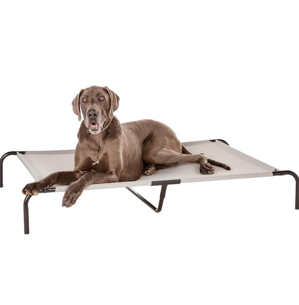 Amazon Basics Cooling Elevated Pet Bed For Dog X-Large (60.1 x 37.1 x 8.9 Inches) Grey