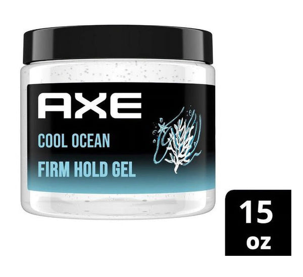 axe hair gel 12h sweat proof men hair styling cool ocean firm hold 15oz