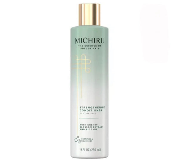 michiru strengthening conditioner with cherry blossom extract and rice oil 9 fl oz