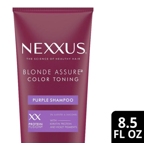 nexxus blonde assure purple shampoo color care shampoo blonde hair 8.5 fl oz