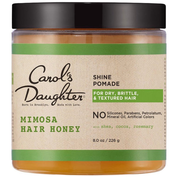 carols daugheter mimosa hair honey shine pomade with shea and coco butter for dry hair 8oz