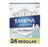 tampax pure cotton tampons unsented regular absorbency 24ct