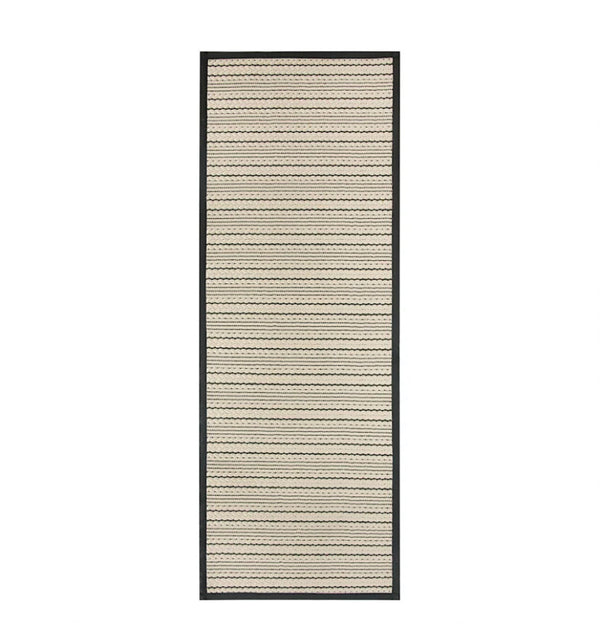 2' x 7' Mineral Spring Stripe Runner Rug - Black