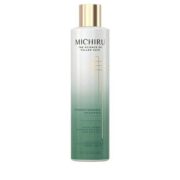 Michiru cherry blossom extract rice oil sulfate free strengthening shampoo 9 fl oz