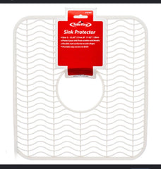 Table King Flexible Sink Protector Mat 12" x 11" - White