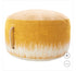 Mina Victory Life Styles Pouf, 20" x 20" x 12" - Yellow