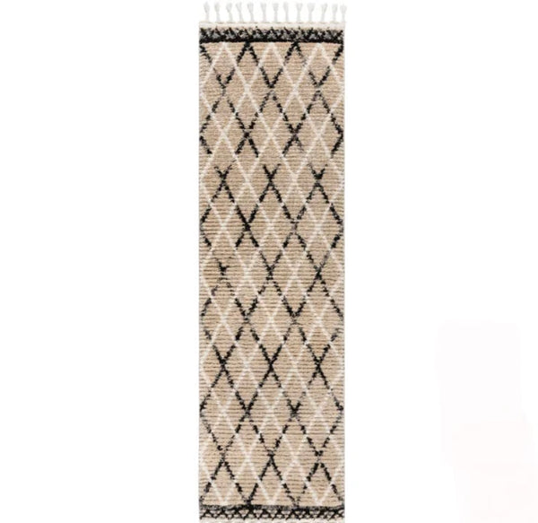 2'2" x 8' Rowan Area Rug Rava - Beige