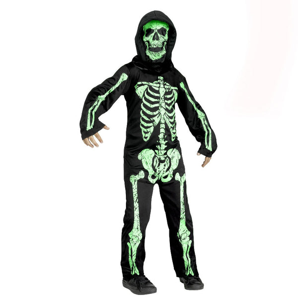 Fun World Skeleton Phantom Green Halloween Scary Costume, Big Boys - Size XL