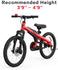 Segway Ninebot 18" Kids Bike Ages 5-10, w/Aerospace Aluminum Frame - Red