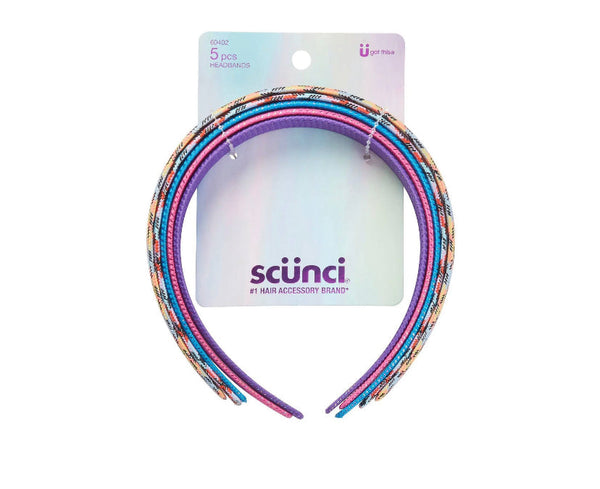 Scunci kid's basic headband assorted color 5pc