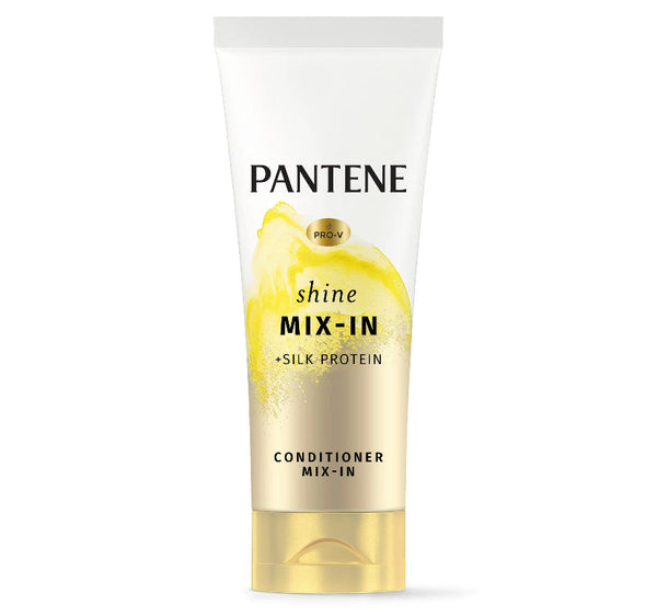 pantene shine conditioner mix in for restoring vibrancy and shine with silk protein 2.5 oz