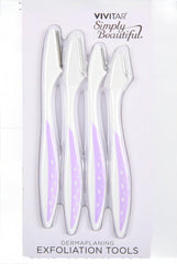 ViVitar Simply Beautiful Dermaplaning Exfoliation Tools 4pc - Purple