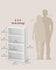 VASAGLE 4-Tier Bookshelf Storage Organizer - White