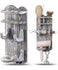 Rustic Wooden Hair Tool Wall Mount -Blowdryer & Styling Tool Holder for Bathroom