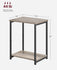 VASAGLE Side Tables Small End Table Nightstand - Greige / Black