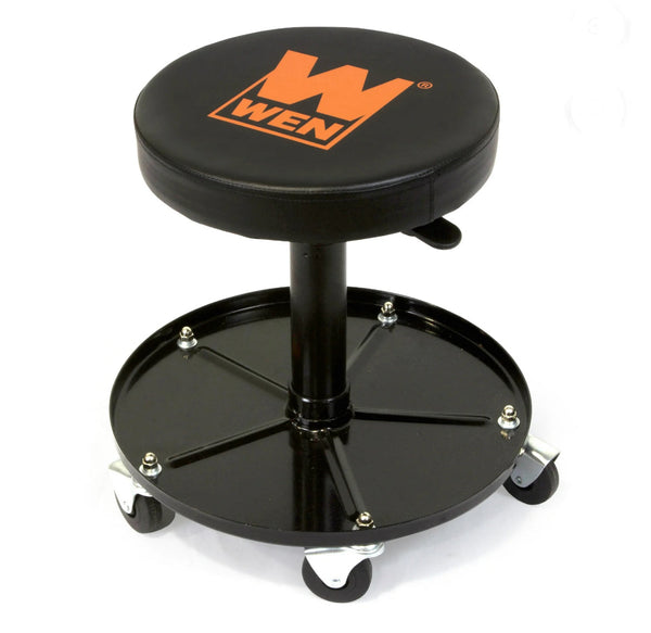 WEN 300-Pound Capacity Pneumatic Rolling Mechanic Stool