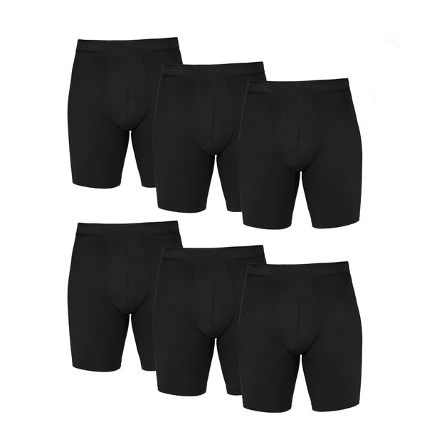 Athletic Works Men's Quick Dry Performance Stretch Boxer Briefs, 6 Pack - Size 3XL