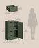 VASAGLE Floor Storage Cabinet Farmhouse w/ 4 Drawers & 1 Door - Green
