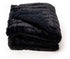 50"x60" Longrich Embossed Faux-Fur Reversible Sherpa Throw Blanket - Black